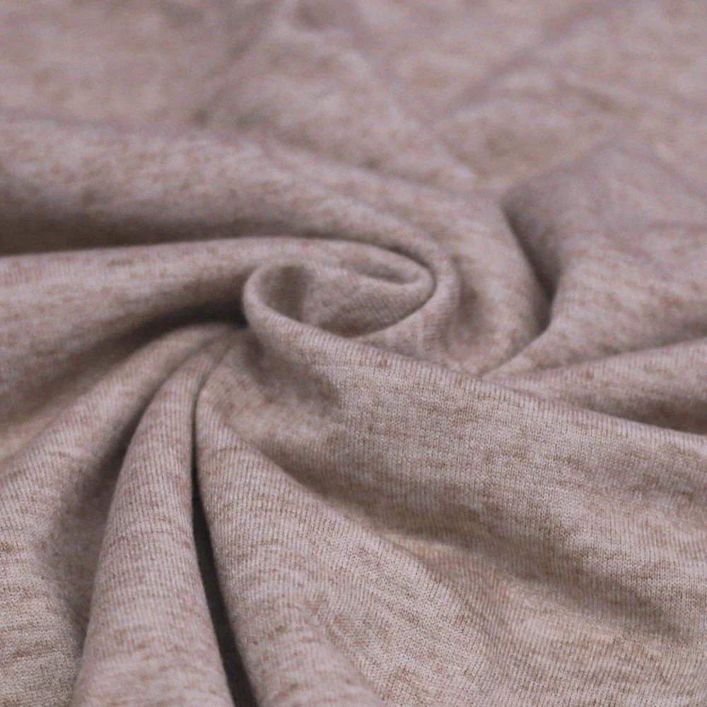 Cashmere Touch Jersey Fabric Taupe Melange