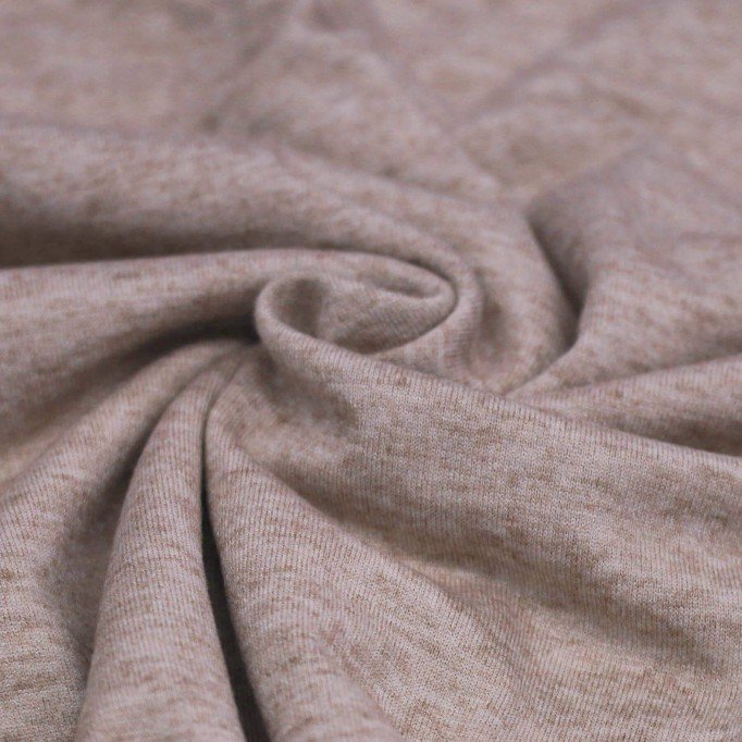 Tessuto Jersey Di Cashmere Touch Taupe Melange - (Jersey Tessuti)