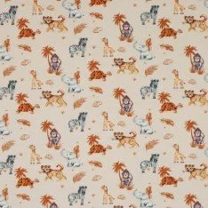 Baumwolljersey Digital - Afrikanische Tiere