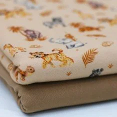 Baumwolljersey Digital - Afrikanische Tiere