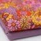 Jersey Di Cotone Stampa Digitale - Fiore Hippie Lilla Senape - (Jersey Di Cotone Digitale Stampata)