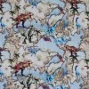 Jersey Cotton Fabric Digital Print - World Dino Light