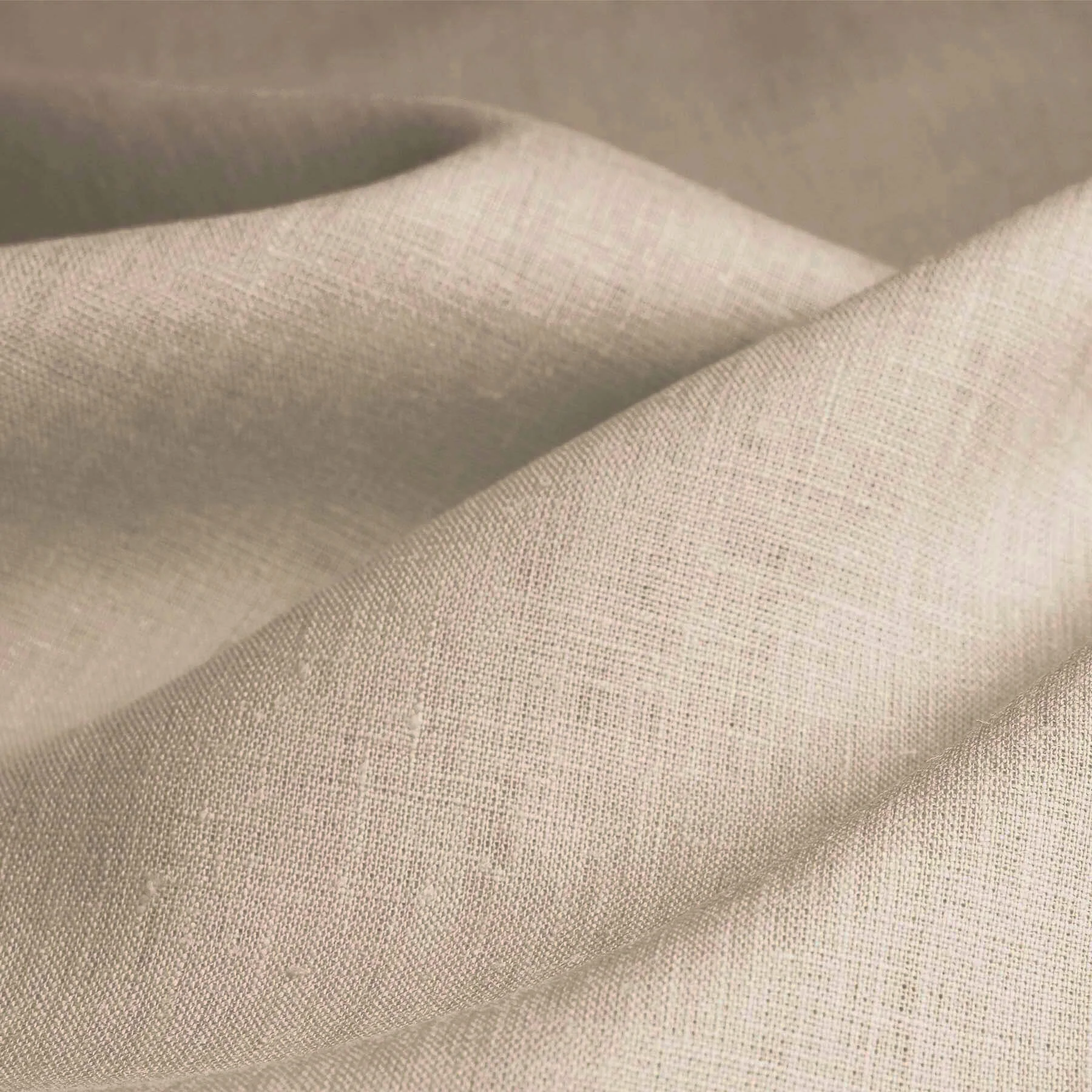 Linnen Stof (Enzymwashed) Donker Beige