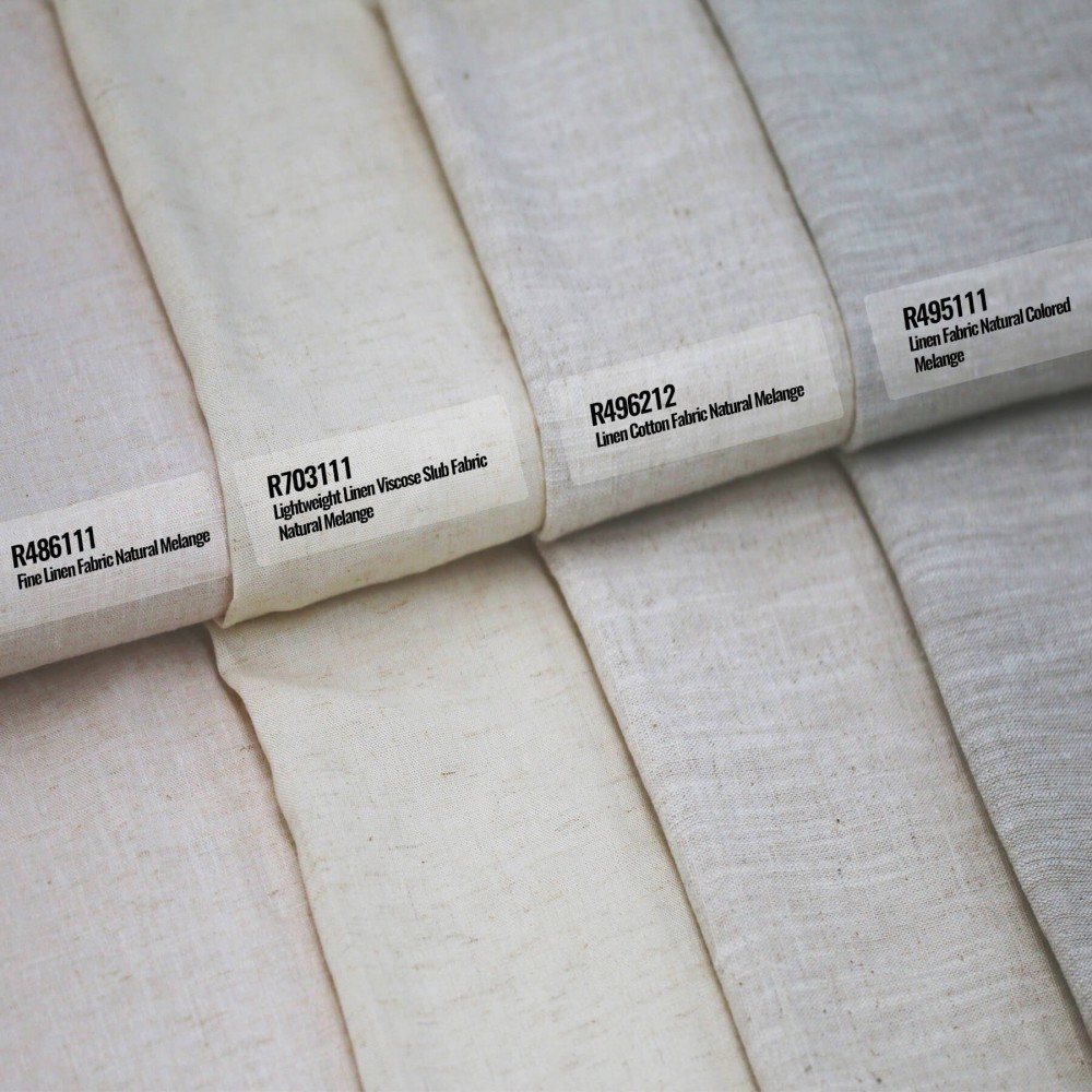 Leichte Leinen Viskose Slub Stoff Naturel Melange Leichte Leinen Viskose Slub Stoff Naturel Melange - (Modestoffe)