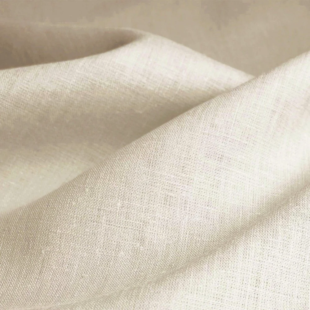 Linen Fabric (Enzymwashed) Sand Beige