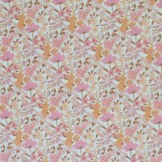Rib Knit Jersey Fabric - Pastel Meadow Flower