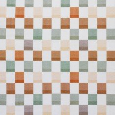 Rib Knit Jersey Fabric - Blocks 25mm Olive Brown