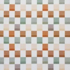 Tissu Maille Tricot Côtelé - Blocs 25mm Marron Olive