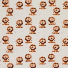 Rib Knit Jersey Fabric - Lions Light Beige