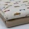 Rib Knit Jersey Fabric - Little Cars - (Jersey Fabrics)