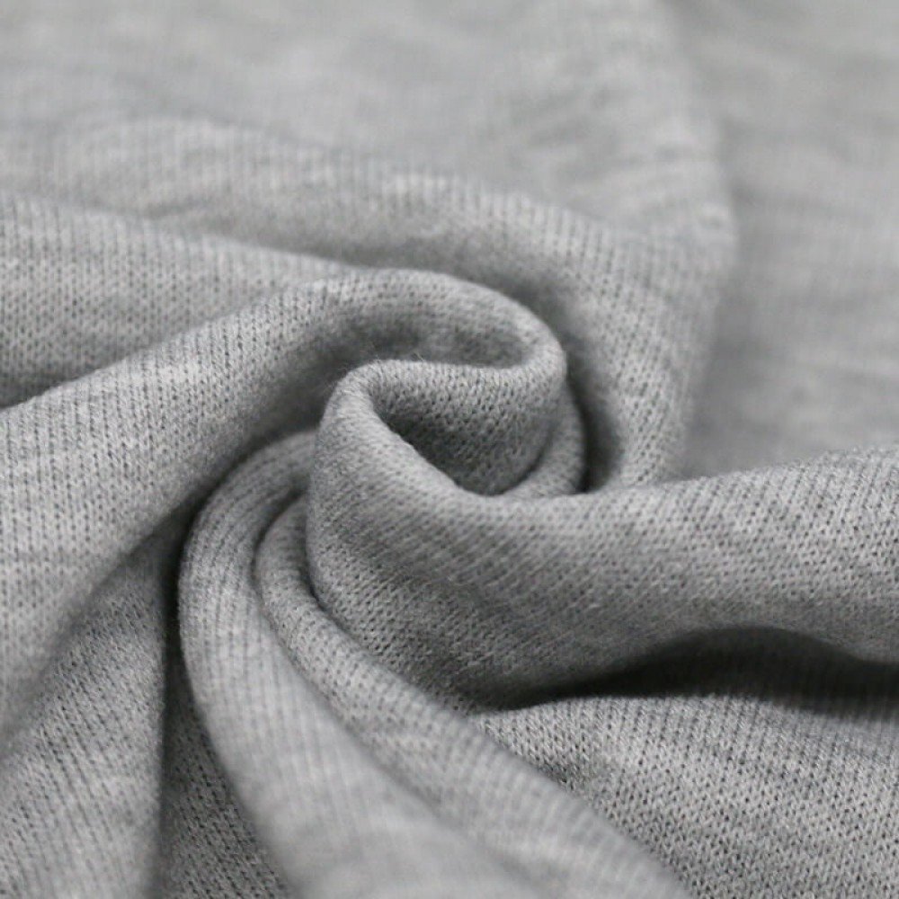 Angora Jersey Fabric Light Grey Melange
