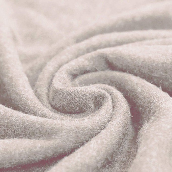 Tissu Maille Tricot Angora Beige Pierre - (Tissus De Mode)