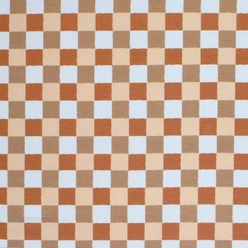 Baumwolljersey Digital - Blöcke 25mm Braun Beige