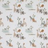 Jersey Di Cotone Stampa Digitale - Fauna Selvatica Beige