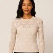 Tessuto Pizzo Stretch Beige - (Pizzo Tessuto)
