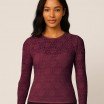 Lace Fabric Stretch Bordeaux  - (Lace Fabric)