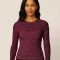 Kant Stof Stretch Bordeaux  - (Kant Stoffen)