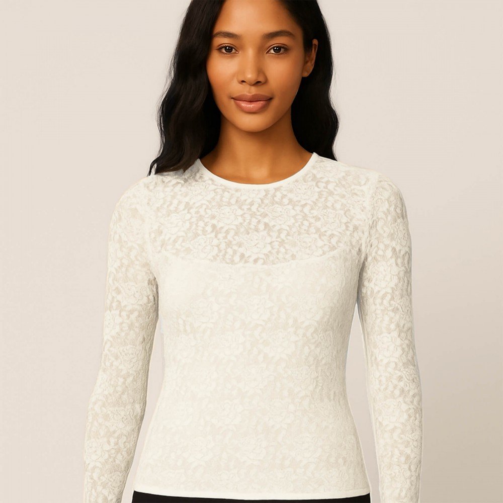 Lace Fabric Stretch Ecru