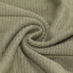 Rib Loop Terry Jersey Fabric Olive  Rib Loop Terry Jersey Fabric Olive