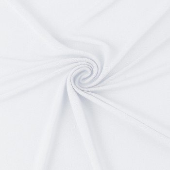 Mesh Stof Stretch Wit