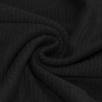 Dresówka Pętelkowa Prążek Loop Terry Czarny Dresówka Pętelkowa Prążek Loop Terry Czarny