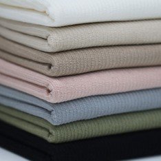 Rib Loop Terry Jersey Fabric Olive  Rib Loop Terry Jersey Fabric Olive