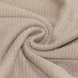 Ripp Loop Terry Jerseystoff Dunkel Beige Ripp Loop Terry Jerseystoff Dunkel Beige