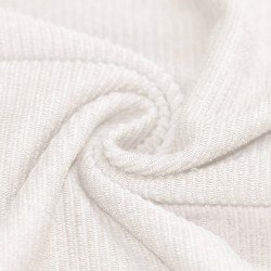 Tissu Loop Terry Jersey à Côtes Écru Tissu Loop Terry Jersey à Côtes Écru