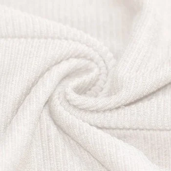 Dresówka Pętelkowa Prążek Loop Terry Ecru Dresówka Pętelkowa Prążek Loop Terry Ecru