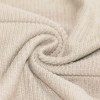 Rib Loop Terry Jersey Fabric Light Beige