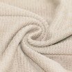 Tissu Loop Terry Jersey à Côtes Beige Clair - (Tissus Jersey)