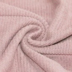 Rib Loop Terry Jersey Stof Nude Roze Rib Loop Terry Jersey Stof Nude Roze