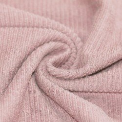 Rib Loop Terry Jersey Fabric Nude Pink Rib Loop Terry Jersey Fabric Nude Pink
