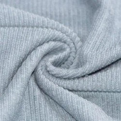 Tessuto a Costine Loop Terry Blu Acciaio Tessuto a Costine Loop Terry Blu Acciaio