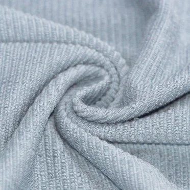 Rib Loop Terry Jersey Fabric Steel Blue - (Jersey Fabrics)