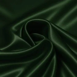 Tissu Satin Stretch Armée Verte