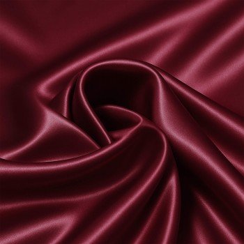 Tissu Satin Stretch Bordeaux