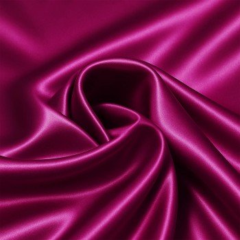 Tissu Satin Stretch Rose Cardinal