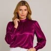 Tissu Satin Stretch Rose Cardinal - (Tissus De Mode)