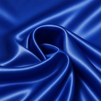 Tissu Satin Stretch Cobalt