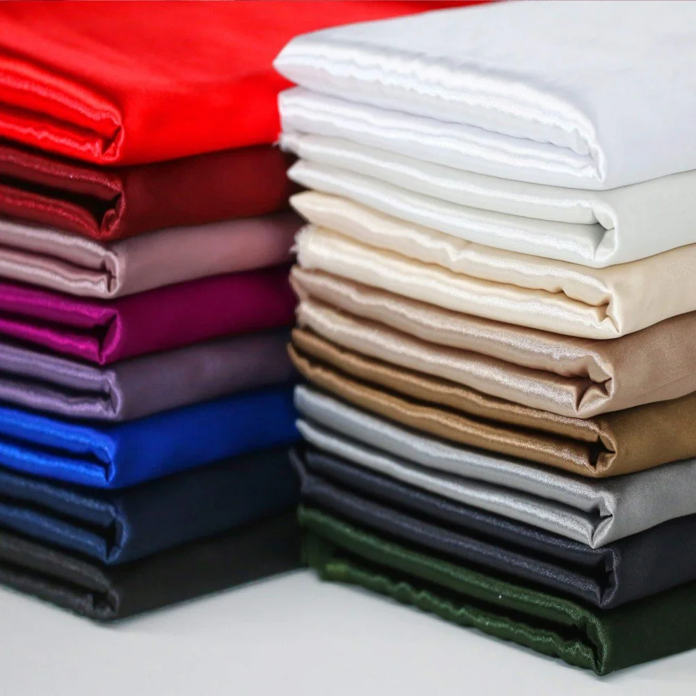 Stretch Satin Fabric Light Grey Stretch Satin Fabric Light Grey