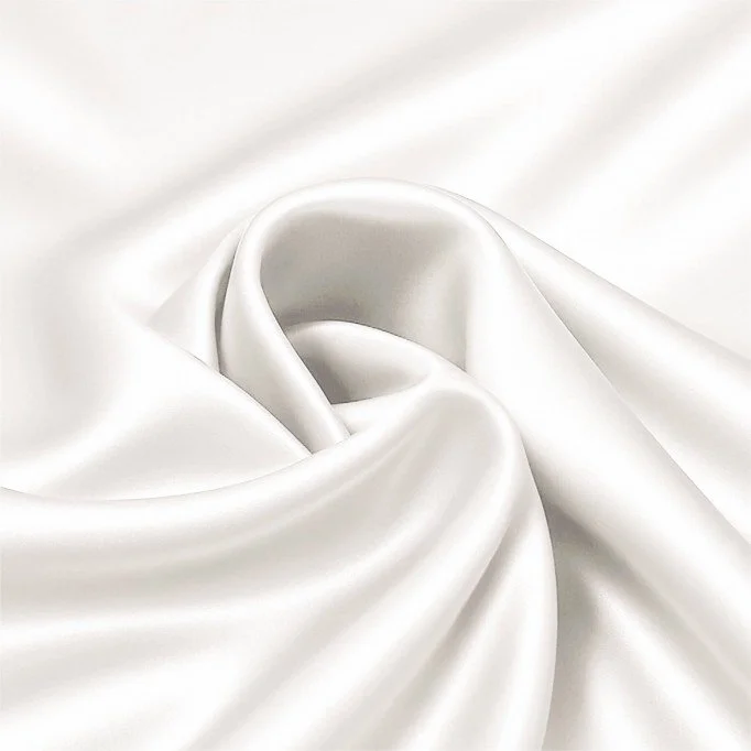 Stretch Satin Fabric Ecru Stretch Satin Fabric Ecru - (Fashion Fabrics)