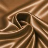 Stretch Satin Fabric Khaki Brown