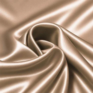 Stretch Satin Fabric Light Beige - (Fashion Fabrics)