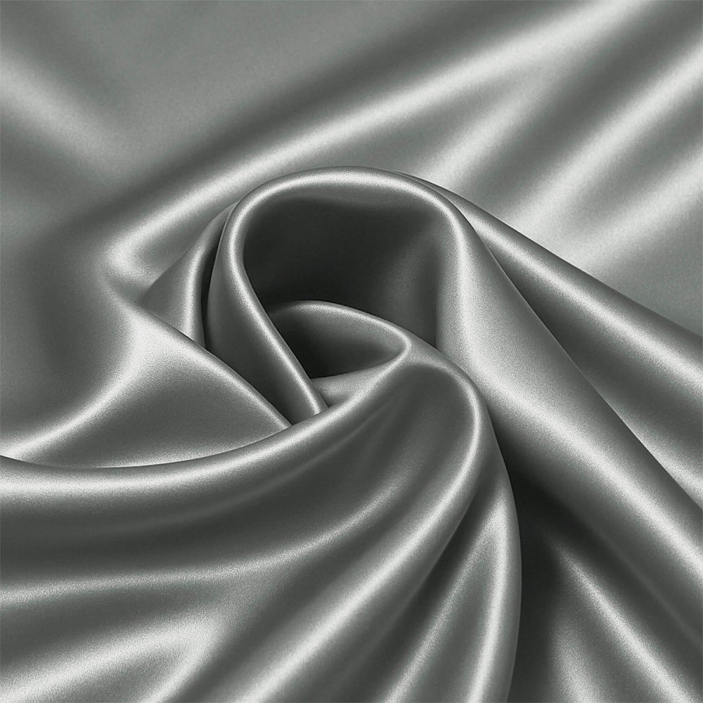Stretch Satin Fabric Light Grey Stretch Satin Fabric Light Grey