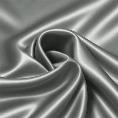 Stretch Satin Fabric Light Grey