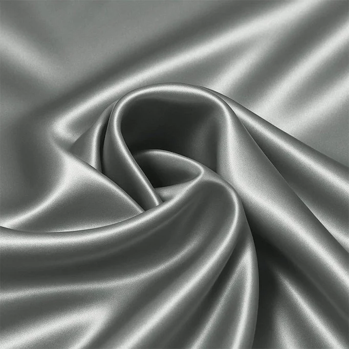 Stretch Satin Fabric Light Grey Stretch Satin Fabric Light Grey - (Fashion Fabrics)