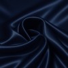 Stretch Satin Stoff Marine
