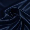 Stretch Satinstof Navy Blå - (Fashion Stoffer)
