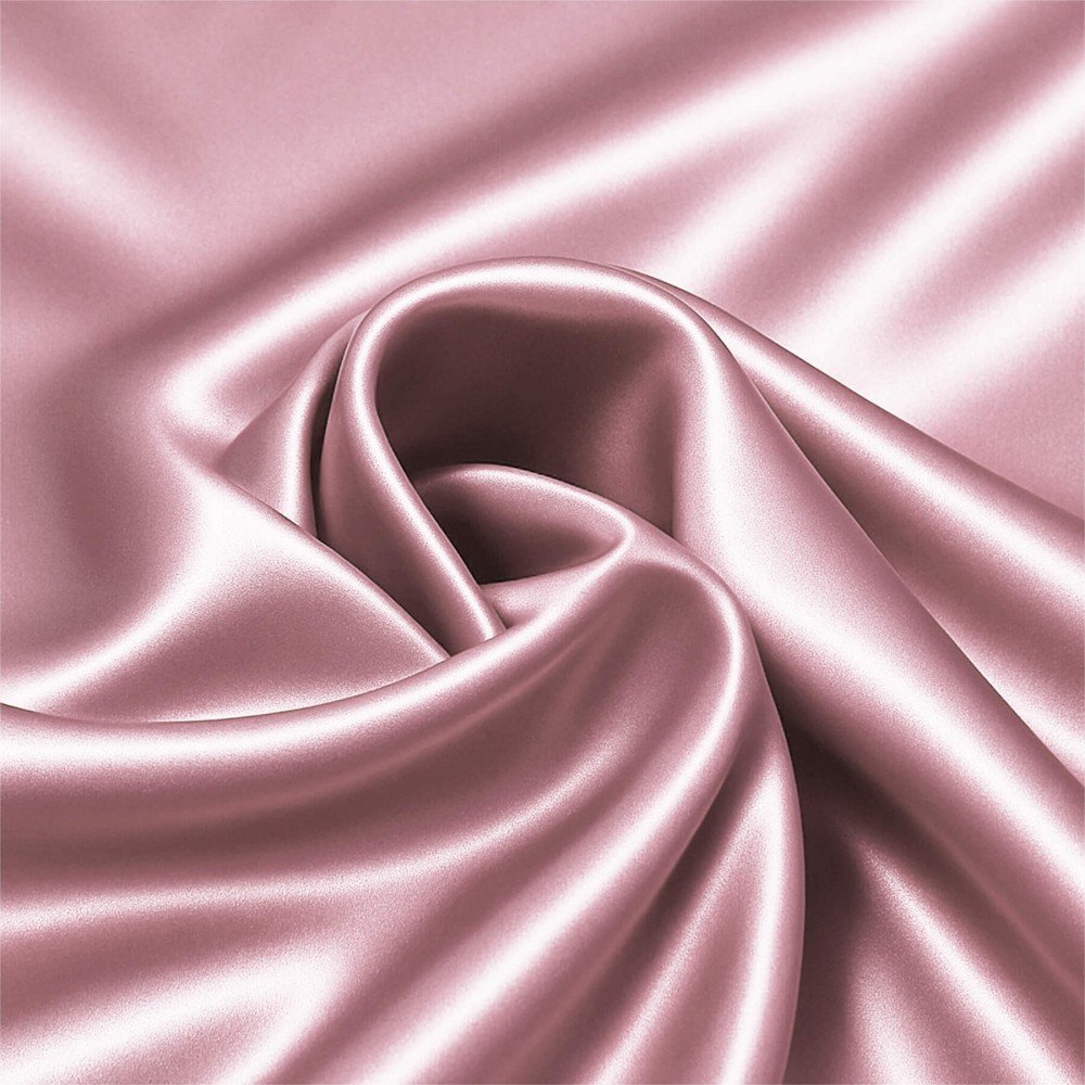 Stretch Satin Stoff Altrosa